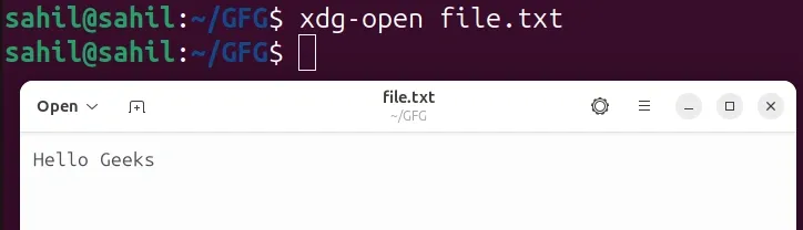 xdg-open