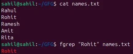 fgrep