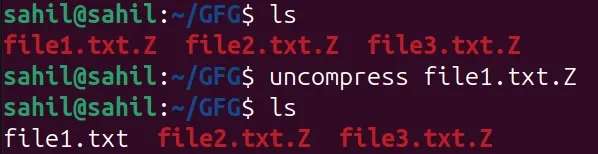 uncompress