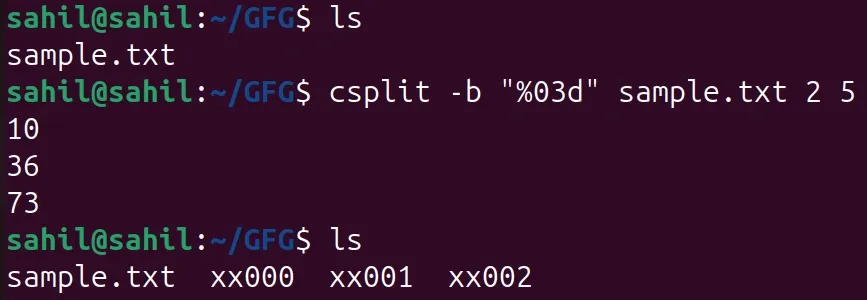 csplit-b