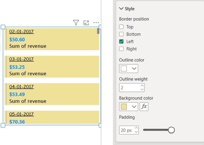 Power BI - Format Multi-Row Card - GeeksforGeeks