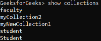 Creating Database and Collection in MongoDB - GeeksforGeeks