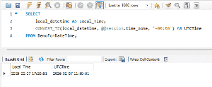 SQL Query to Convert Date Field to UTC - GeeksforGeeks