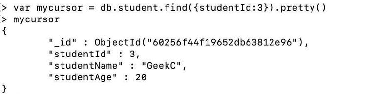 MongoDB Cursor - GeeksforGeeks