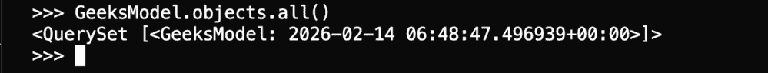 DateTimeField - Django Models - GeeksforGeeks