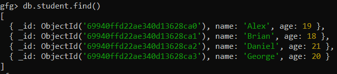 Mongodb Count Method Geeksforgeeks