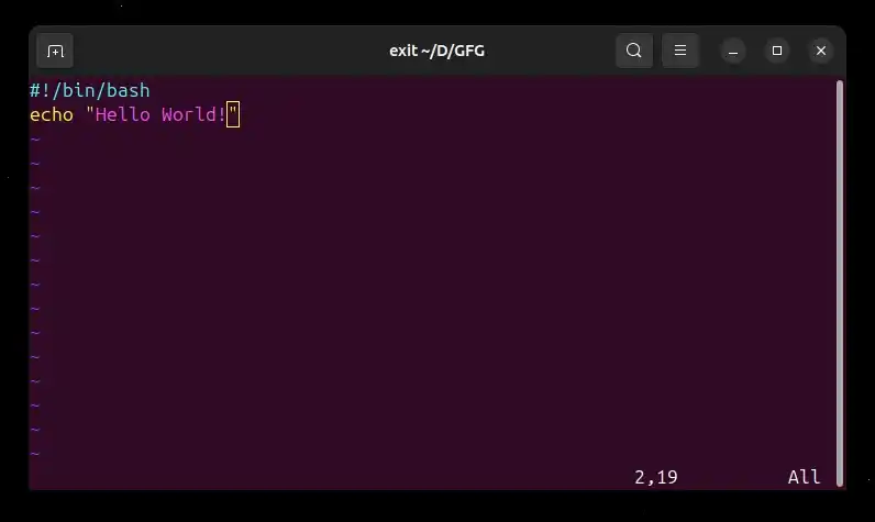 Shell Scripting – Understanding Shebang (#!/bin/bash) - GeeksforGeeks