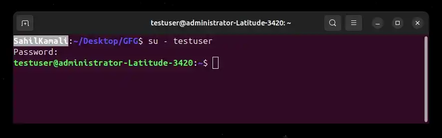 sudo-testuser