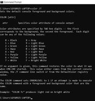 Changing Colours in Command Prompt - GeeksforGeeks
