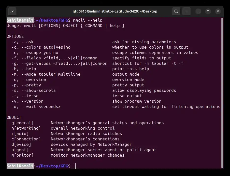nmcli-help