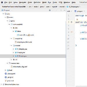 Hibernate - Table Per Concrete Class using XML File - GeeksforGeeks