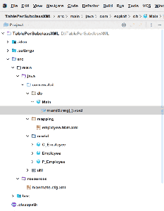 Hibernate - Table Per Subclass Example using XML File - GeeksforGeeks