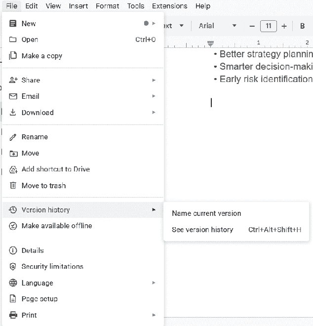 How to see Edit History in Google Docs - GeeksforGeeks