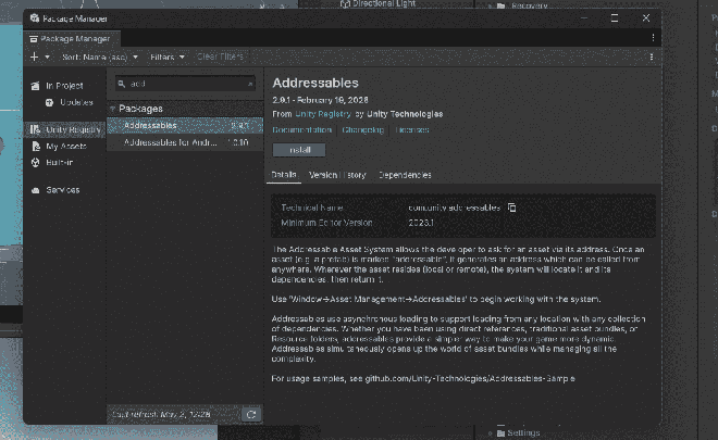 Addressables System In Unity - GeeksforGeeks