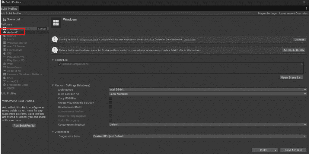 Android Build Setup In Unity - GeeksforGeeks