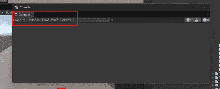 Unity Console In Unity - GeeksforGeeks