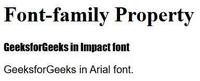 CSS font-family Property - GeeksforGeeks