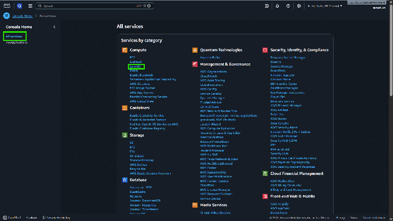 Configure AWS Lambda - GeeksforGeeks