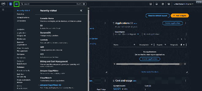 Aws Navigation AWS Management Console - GeeksforGeeks