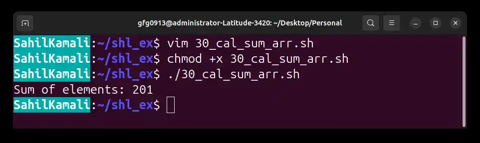 30_cal_sum_arr