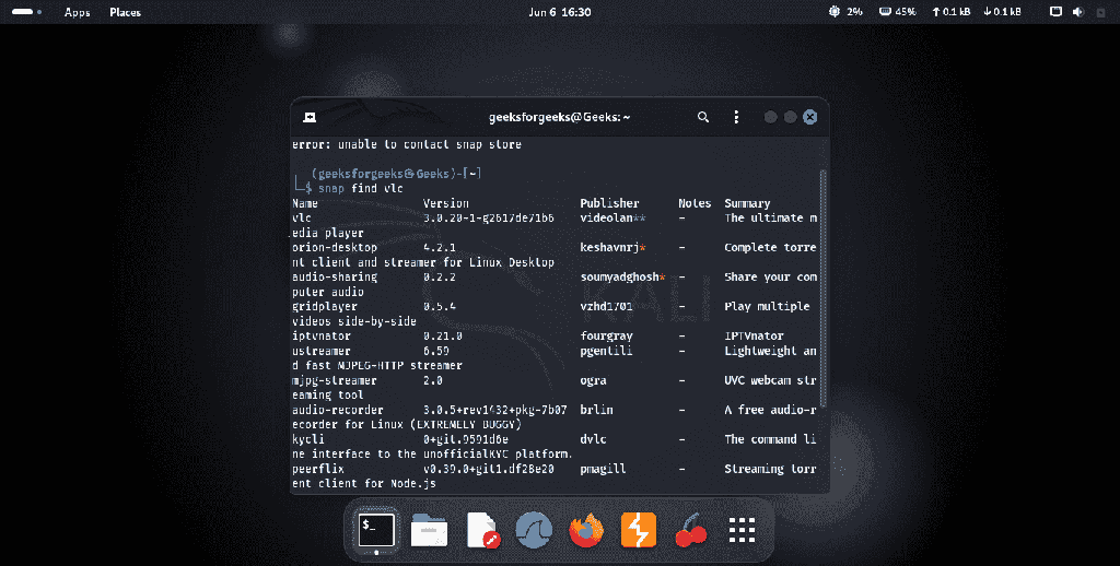 Snap Package Manager on Ubuntu - GeeksforGeeks
