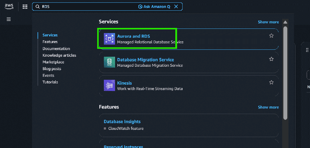 Create a Database Using AWS RDS - GeeksforGeeks