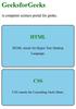 Link External CSS to HTML - GeeksforGeeks