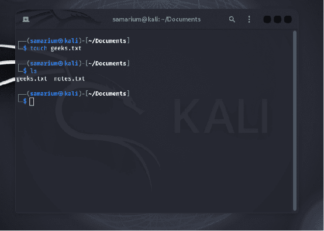 Kali Linux - Command Line Essentials - GeeksforGeeks