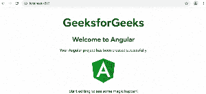 Angular Installation and First Application - GeeksforGeeks