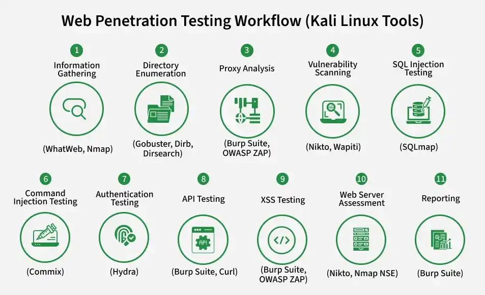 web_penetration_testing_workflow_kali_linux_tools_