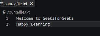 Sourcefile