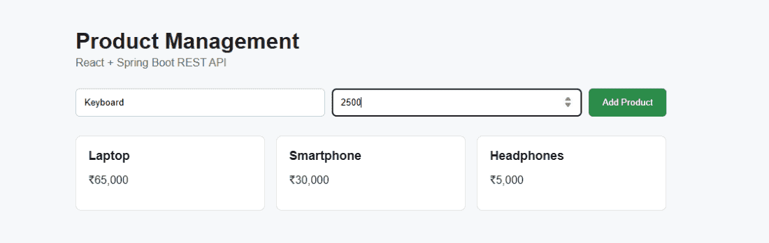 REST API Integration in React + Spring Boot - GeeksforGeeks