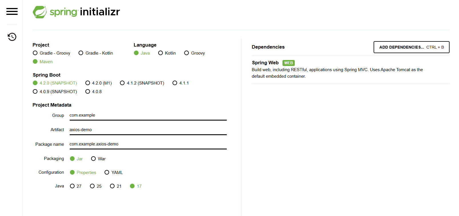 Axios for HTTP Requests in React + Spring Boot - GeeksforGeeks