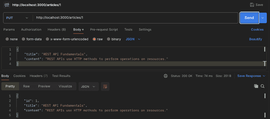 Update-using-PUT
