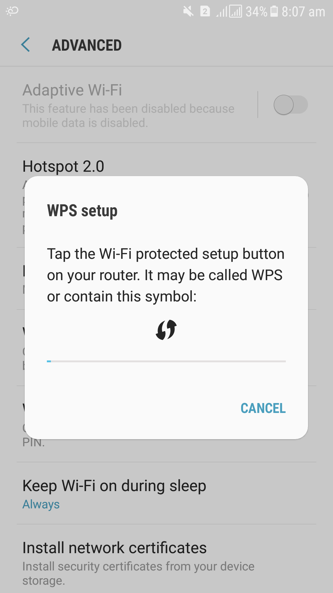 enter the wps pin for your pc