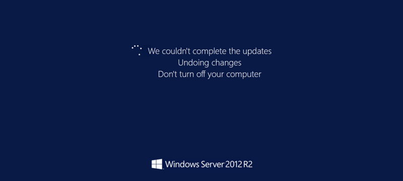 revert pending actions server 2012r2