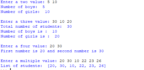 Taking multiple inputs from in Python - GeeksforGeeks