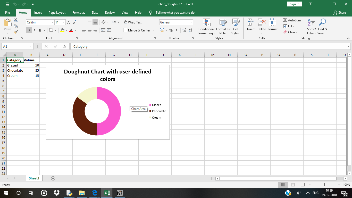 Python Plotting Doughnut Charts In Excel Sheet Using Xlsxwriter Module Geeksforgeeks