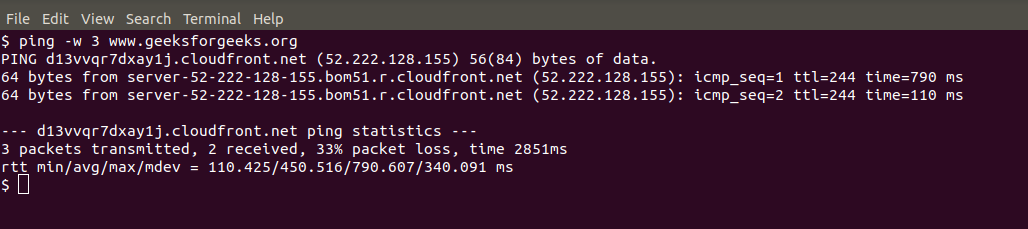 How to Check Network Connectivity in Linux | ping Command - GeeksforGeeks