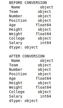 python - How to change the type of data from [[, , , ,]] to