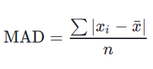 Mad mean. Среднее значение Мад. Mean absolute deviation. Calculate a Mad.