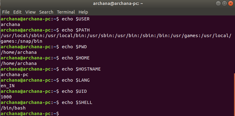 Environment Variables In Linux/Unix - Geeksforgeeks