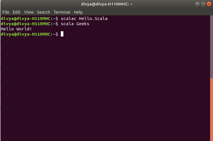 Hello World in Scala - GeeksforGeeks