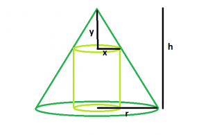 volume of a cone problem