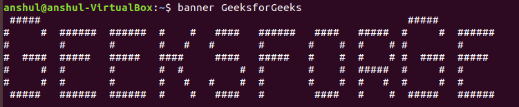 banner command in Linux with examples - GeeksforGeeks