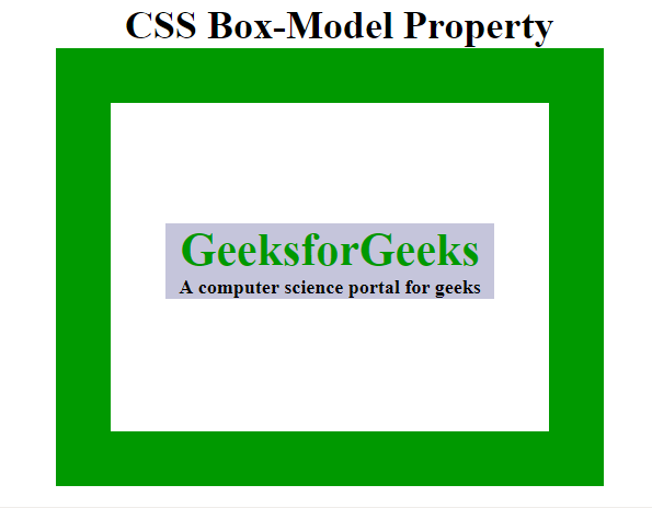 CSS Box model - GeeksforGeeks