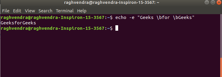 Echo Command In Linux With Examples - Geeksforgeeks