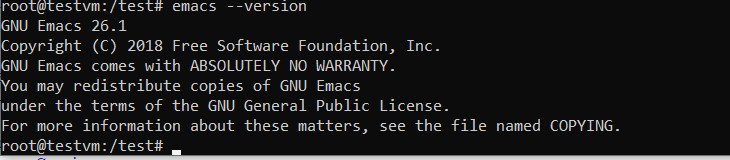 emacs linux