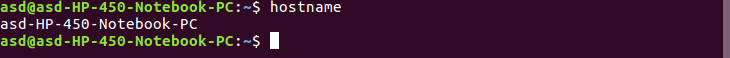 hostname command