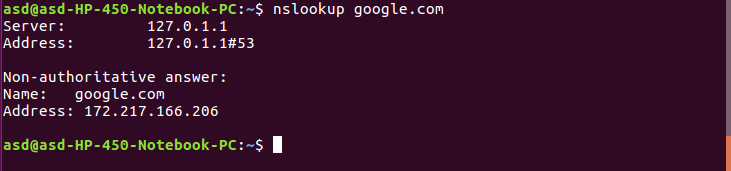 nslookup command